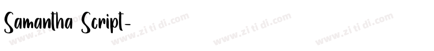 Samantha Script字体转换